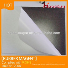 Natural Gum fridge rubber magnets strip with self adhesive